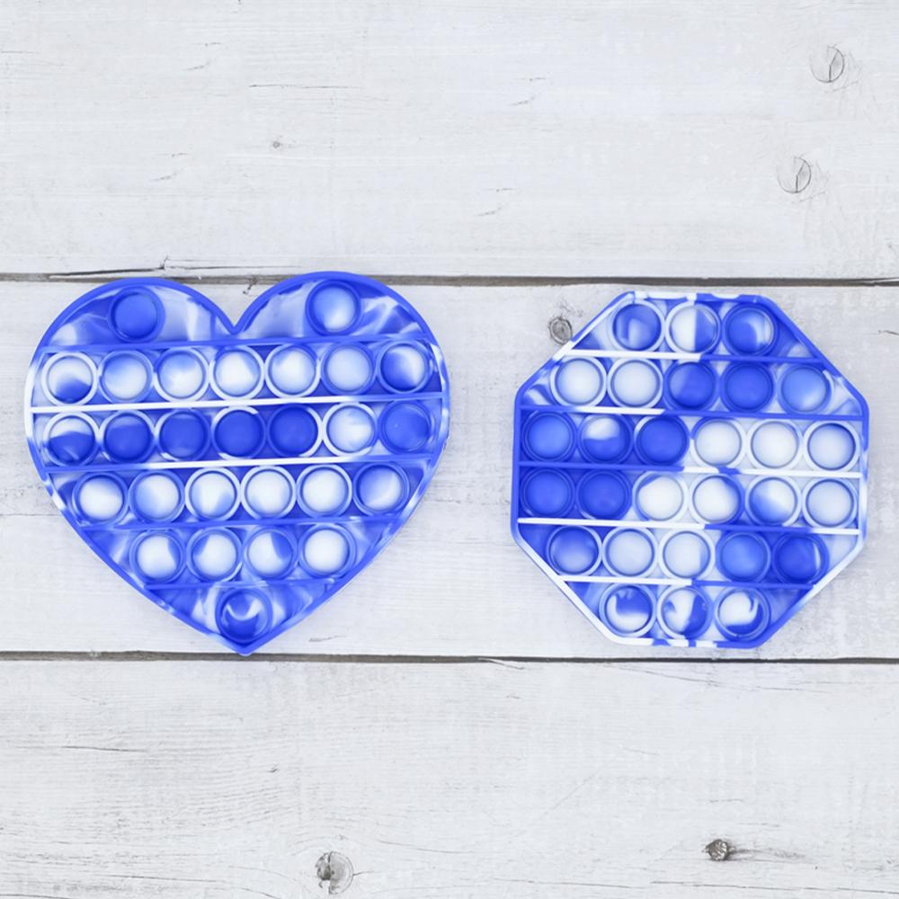 2-Pack: Push Pop Fidget Anti-Stress Pads