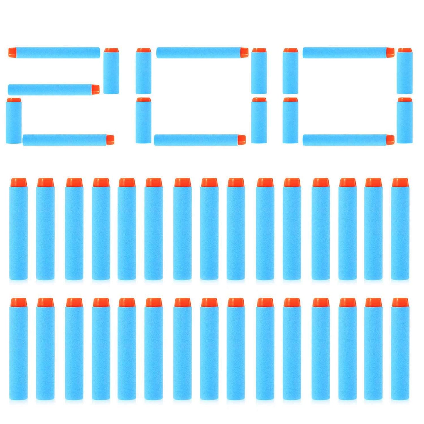 200-Pieces: Compatible Darts Refill for Nerf N-Strike Elite Series