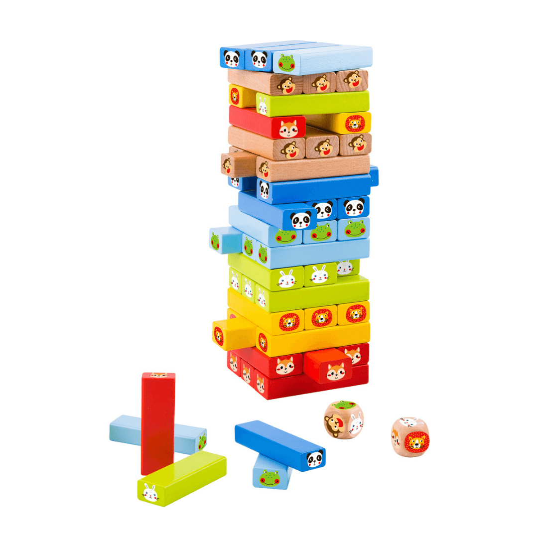 Animal Blocks Stacking Game