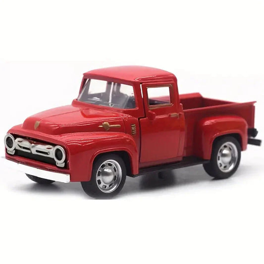 Vintage Mini Diecast  Truck Christmas Metal Farmhouse Decorative Tabletop Storage