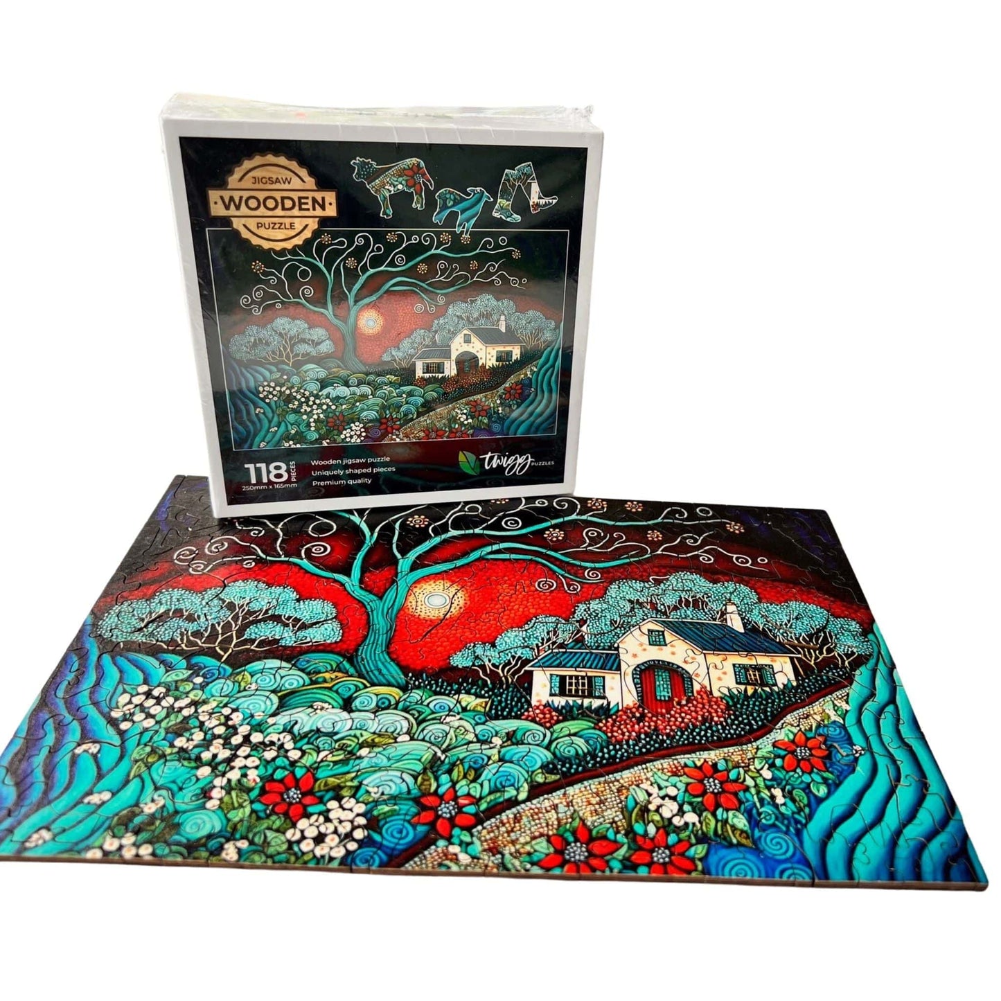 Twigg Wooden Jigsaw Puzzle - Home Sweet Home - 118 Pieces