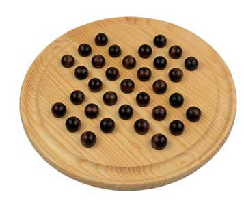 Wooden Solitaire Game