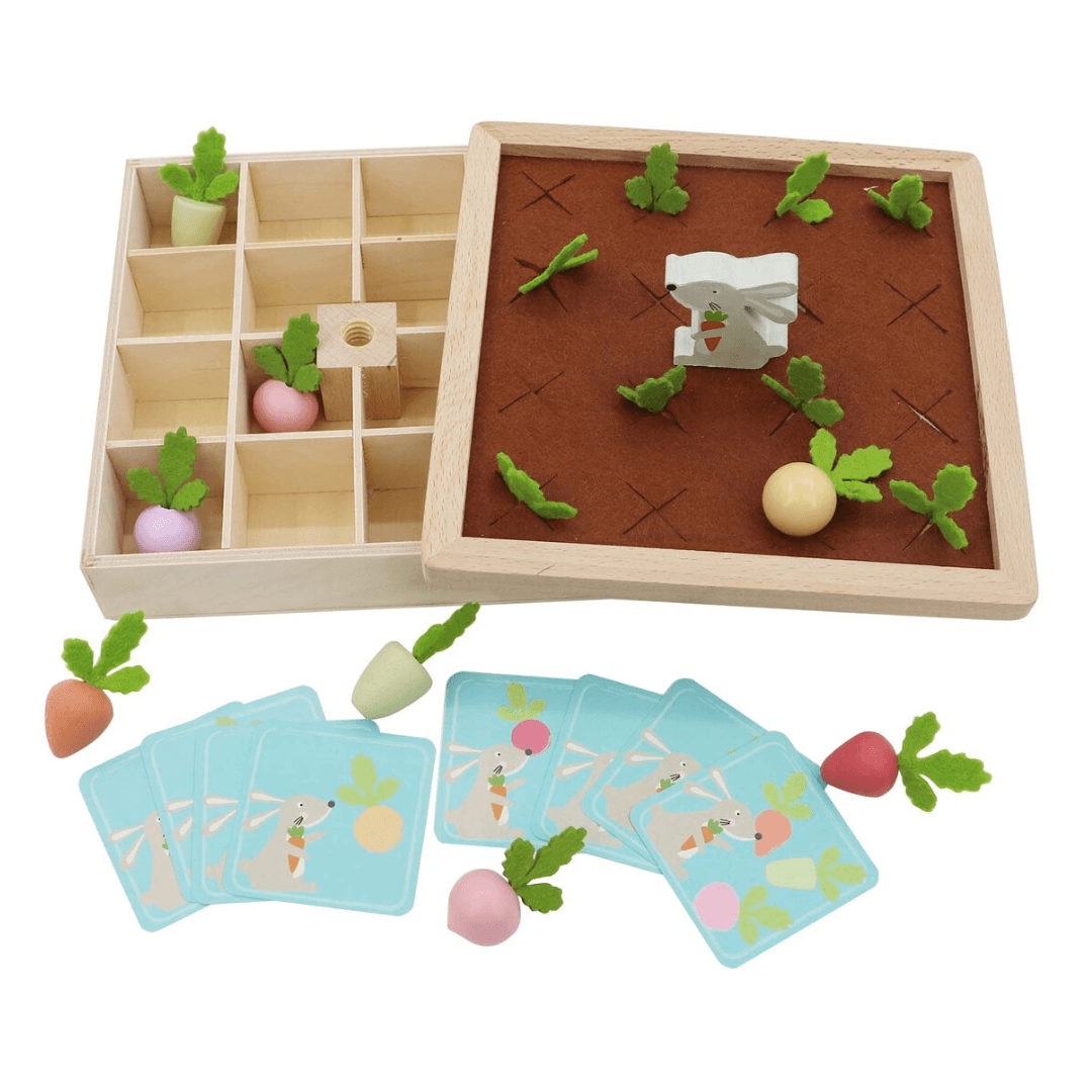 Wooden and Felt Memory Farm Game