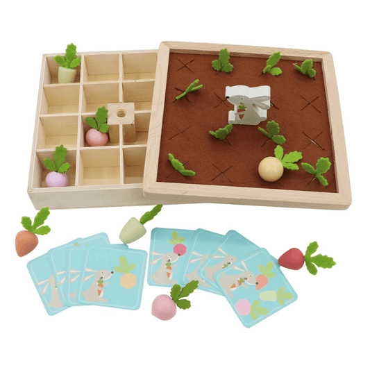 Wooden and Felt Memory Farm Game